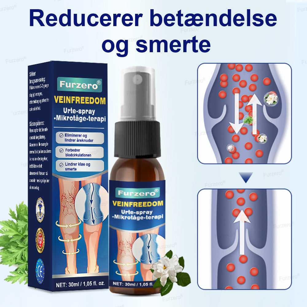 🔥Lavet og sendt fra Danmark🌿Furzero® VeinFreedom Urte-spray - Mikrotåge-terapi