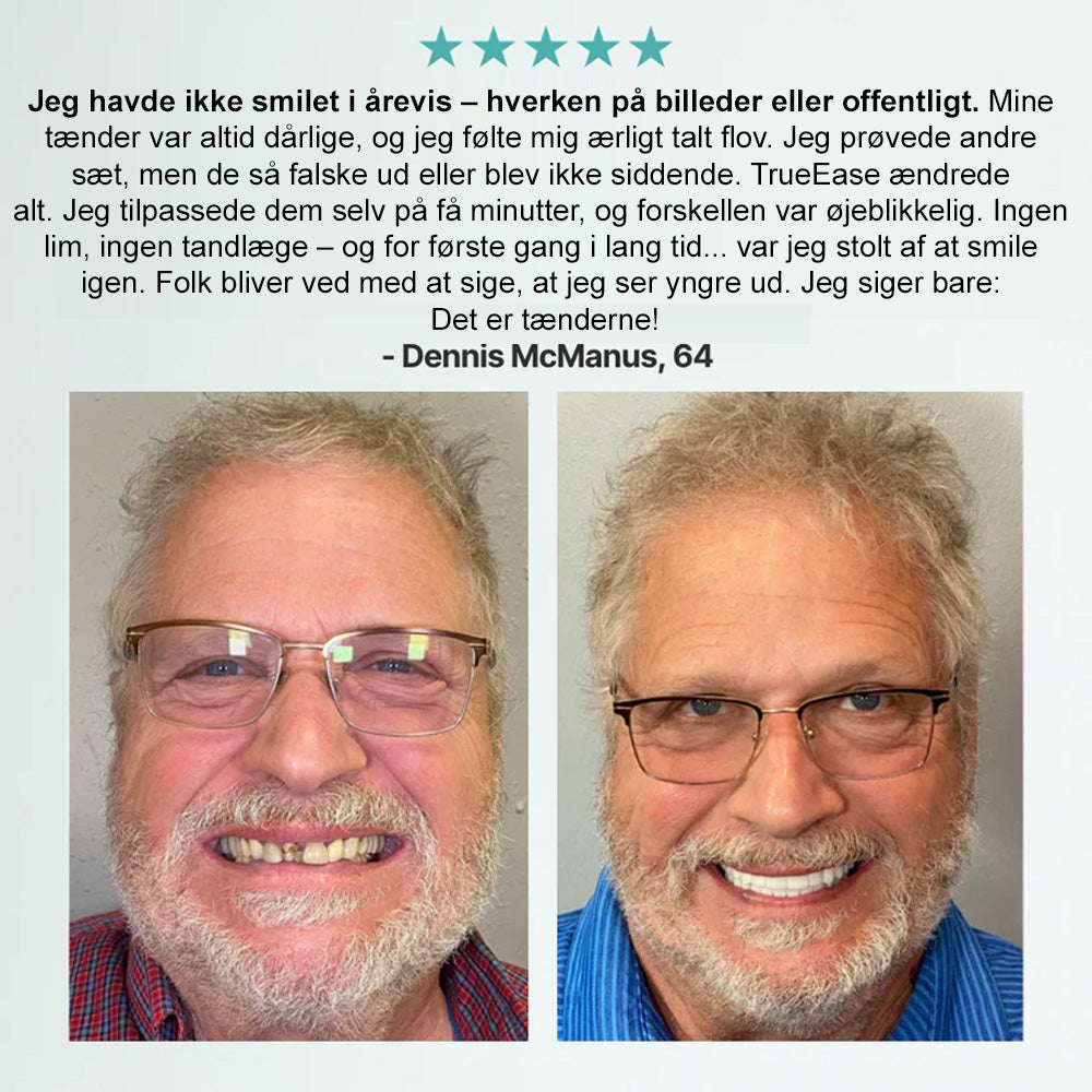 🦷Bikenda®🦷 Avanceret Tilpasset Fuldt Tandprotesesæt (✅ Klinisk dokumenterede komfort-pas tandproteser — Bruges og stole på af mere end 8.000 brugere i Danmark for komfort hele dagen.)