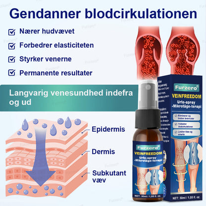 ✨Lavet og sendt fra Danmark🌿Furzero® VeinFreedom Urte-spray - Mikrotåge-terapi
