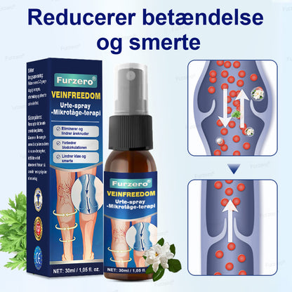 ✨Lavet og sendt fra Danmark🌿Furzero® VeinFreedom Urte-spray - Mikrotåge-terapi