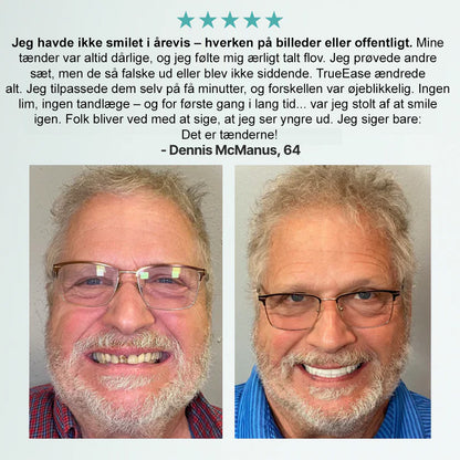 🦷🦷Bikenda®🦷🦷 Avanceret Tilpasset Fuldt Tandprotesesæt (✅ Klinisk dokumenterede komfort-pas tandproteser — Bruges og stole på af mere end 8.000 brugere i Danmark for komfort hele dagen.)